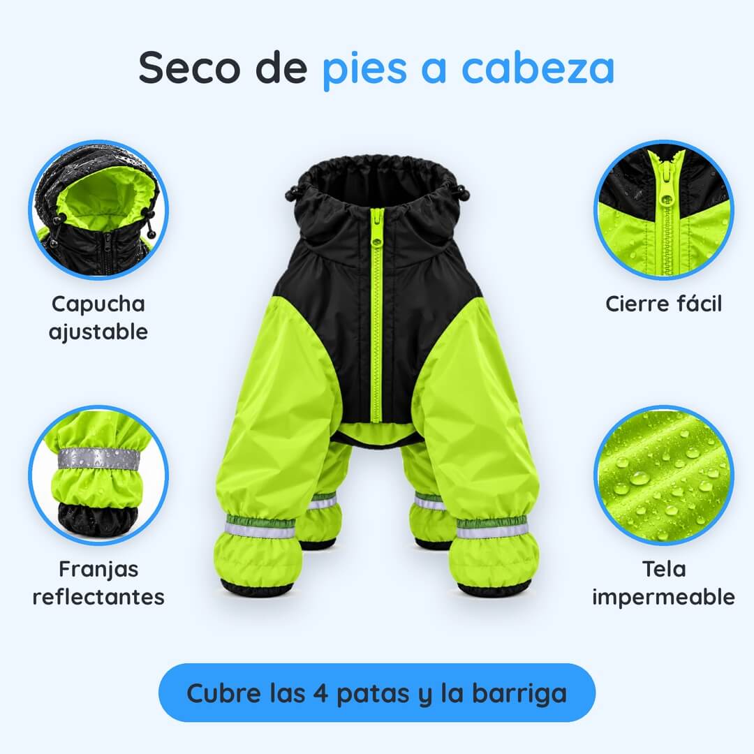 Impermeable 4 Patas: Tu Perro Seco y Visible
